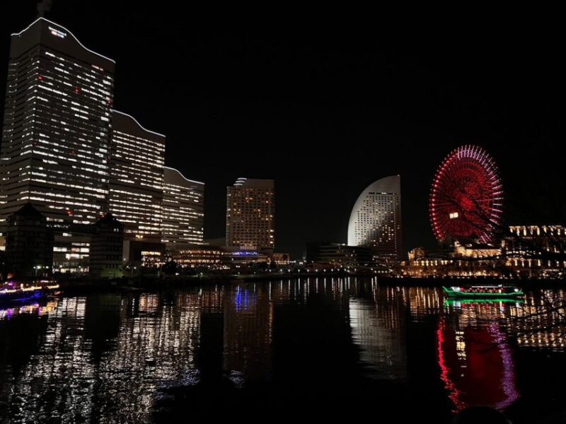 Yokohama 1.5 H Night View Walking Tour in Minatomirai - Key Points