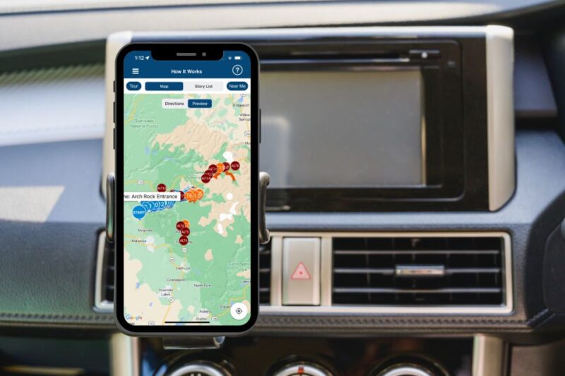 Yosemite National Park: App-Based Audio Guided Driving Route - Key Points