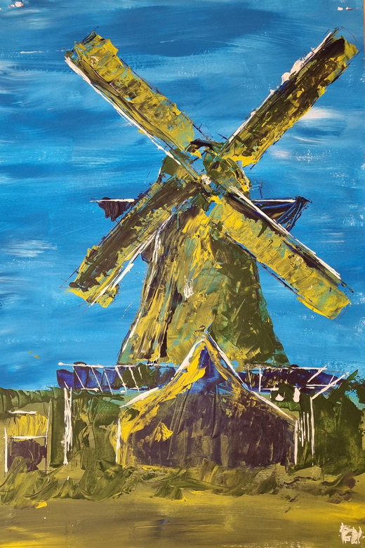 Zaandam: Paint a Dutch Windmill in a Cozy Atelier - Key Points