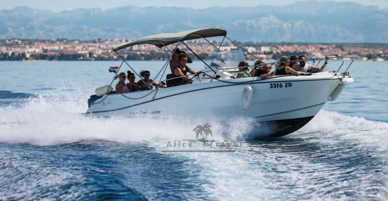 Zadar: Speedboat Tour With 3 Stops, Drinks and Snorkeling - Itinerary