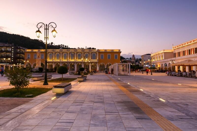 Zakynthos City Tour by Night With Transfer and Dinner - Dali Lebanese Restaurant