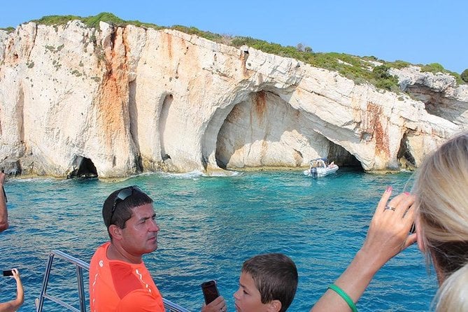 Zante Cruise to Blue Caves & Shipwreck Beach Photo Stop - Experiencing Blue Caves