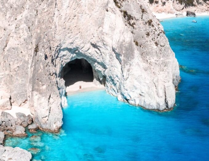 Zante Private Boat: Keri Cave, Mizitres, Cave of Love (max7) - Piscines Beach & Eros Cave of Love