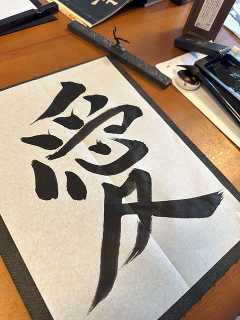 Zen & Art: Calligraphy and Matcha Tea Experience - Creating Your Calligraphy Artwork