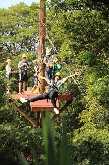Zip & Dip: 3 Ziplines + Wet N Wild Hawaii Waterpark - Zipline Experience Highlights