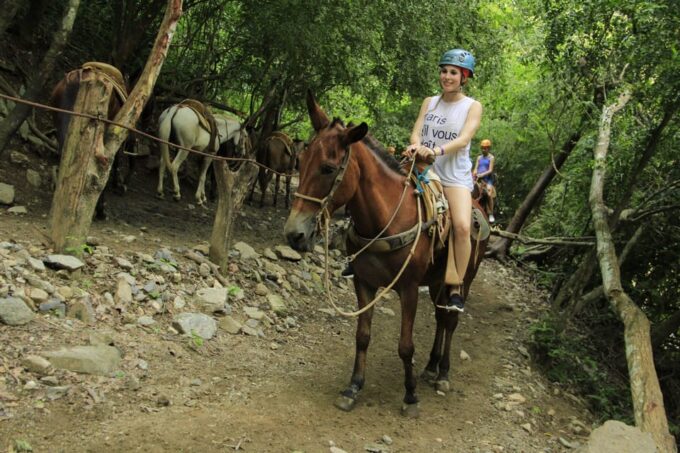 Zip Line and Mule Ride + Hanging Bridge -Puerto Vallarta - Jorullo Bridge Challenge