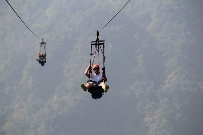 ZipFlyer Nepal - The Worlds Steepest Zip-line - Dual Zipline for Friends