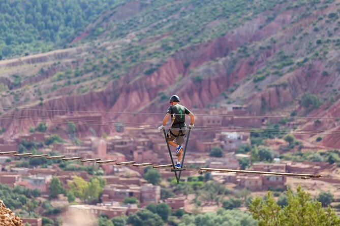 Zipline Adventure Through the Atlas Mountains With Lunch - Zipline Adventure Experience