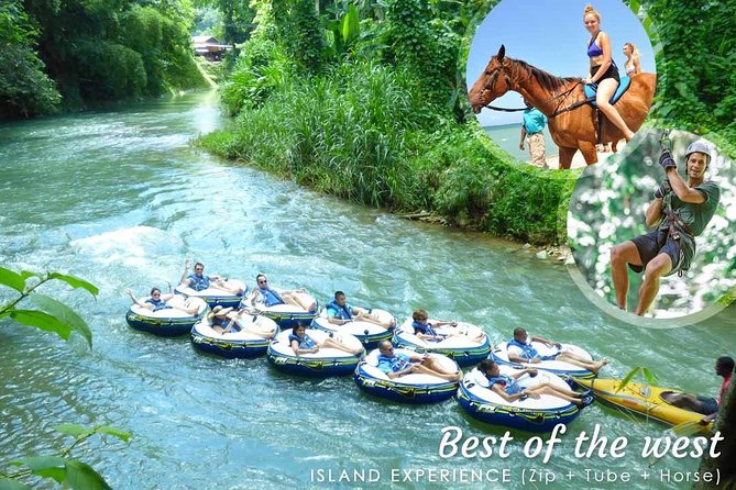 Zipline, Horse Ride, Swim, Tubing and Ocean Outpost Park - Horseback Riding and Sea Swim
