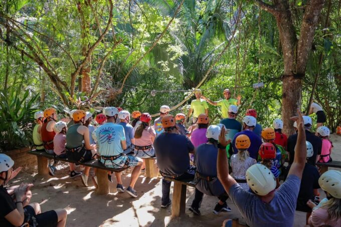 Zipline Tour in the Amazing Ecopark + Waterfall, Vallarta - Stunning Mountain Scenery