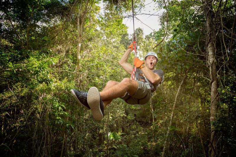 Ziplines, Cenote, and ATV Tour From Cancun and Riviera Maya - Ropes Course and Bungee Swing