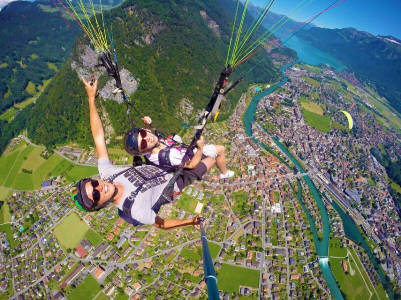 Zurich: Day Trip to Interlaken Incl. Tandem Paragliding - Exploring Interlaken Village