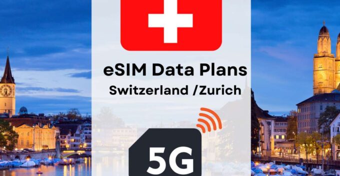 Zurich: Example Internet Data Plan Switzerland High-Speed 4G/5G - Coverage and Connectivity