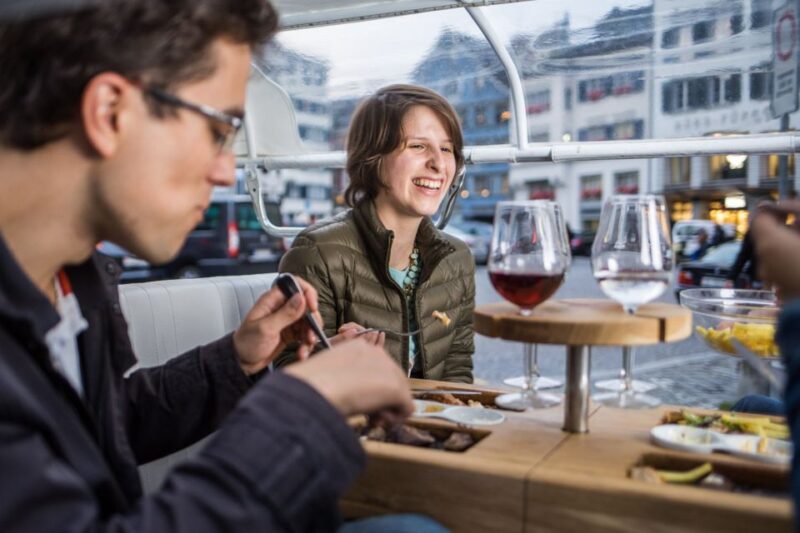 Zurich: Hot Stone Barbecue Etuktuk Tour - Indulging in Swiss Red Wine