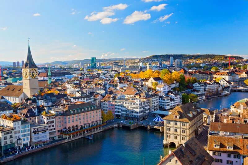 Zurich: Open Top Bus Sightseeing Tour - Tour Route